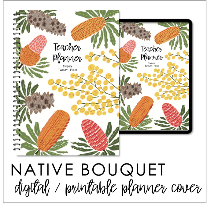 2024 Printable Planner Covers & Dividers - Native Bouquet