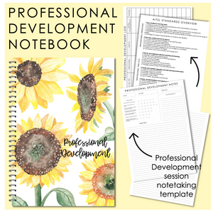 Professional Development Log & Meetings Notebook PRINTABLE - DIGITAL DOWNLOAD