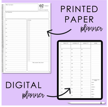 Load image into Gallery viewer, 2025 Printable Everyday Planner - Weekly Minimal