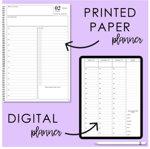 2025 Printable Everyday Planner - Weekly Minimal