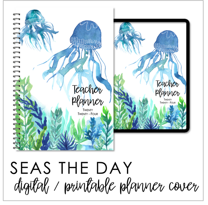 2024 Printable Planner Covers & Dividers - Seas the Day