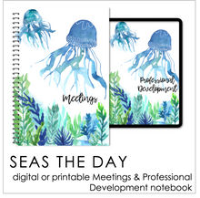 Load image into Gallery viewer, Professional Development Log &amp; Meetings Notebook PRINTABLE - DIGITAL DOWNLOAD