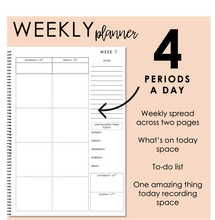 Load image into Gallery viewer, 2024 Printable Teacher Planner - Weekly Format