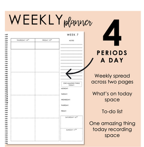 2024 Printable Teacher Planner - Weekly Format