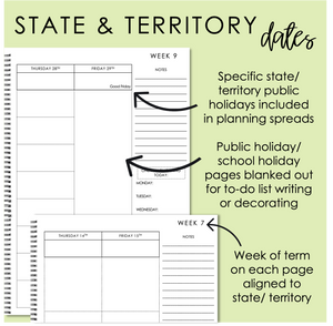 2025 A4 TEACHER PLANNER - STRAWBERRY FIELDS