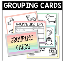 Load image into Gallery viewer, Grouping Cards PRINTABLE