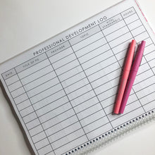 Load image into Gallery viewer, Professional Development Log &amp; Meetings Notebook PRINTABLE - DIGITAL DOWNLOAD