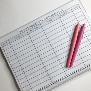 PINK CORAL  - Meetings / Professional Development Logbook