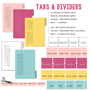 Printable Divider & Tab Sets - DIGITAL DOWNLOAD