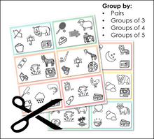 Load image into Gallery viewer, Grouping Cards PRINTABLE