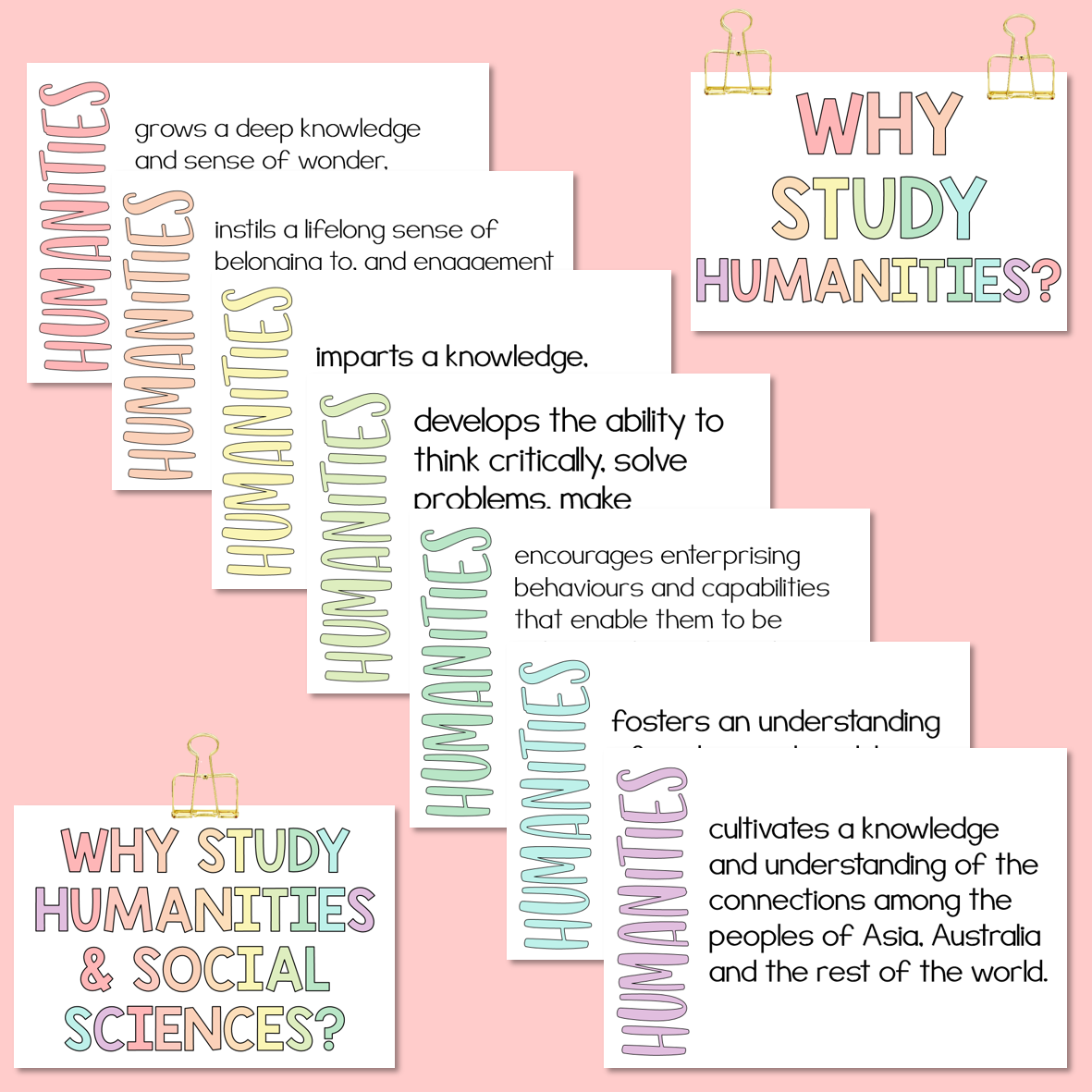 Why Study Humanities Posters